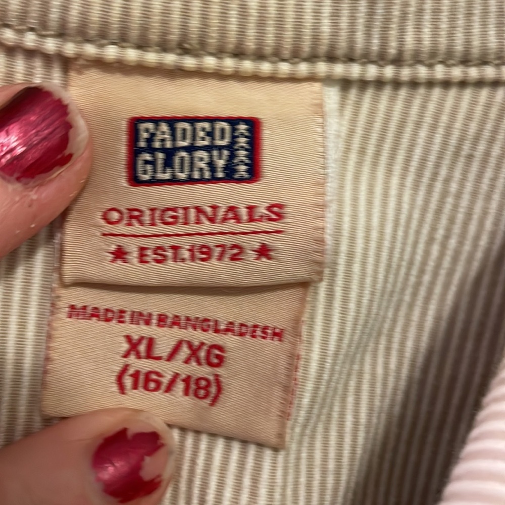 Size XL 14/16 over  unique buttons two real front small pockets jacket used - Picture 5 of 14